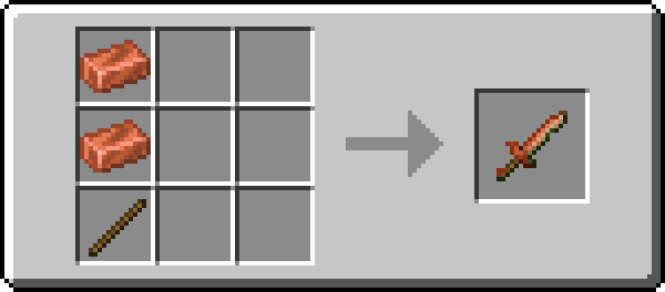 Image of the recipe for Copper Sword