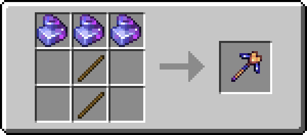 Image of the recipe for Star Platinum Pickaxe