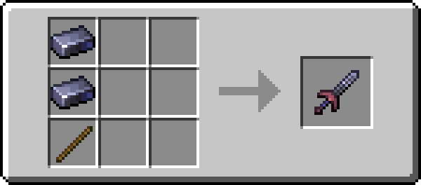 Image of the recipe for Steel Sword
